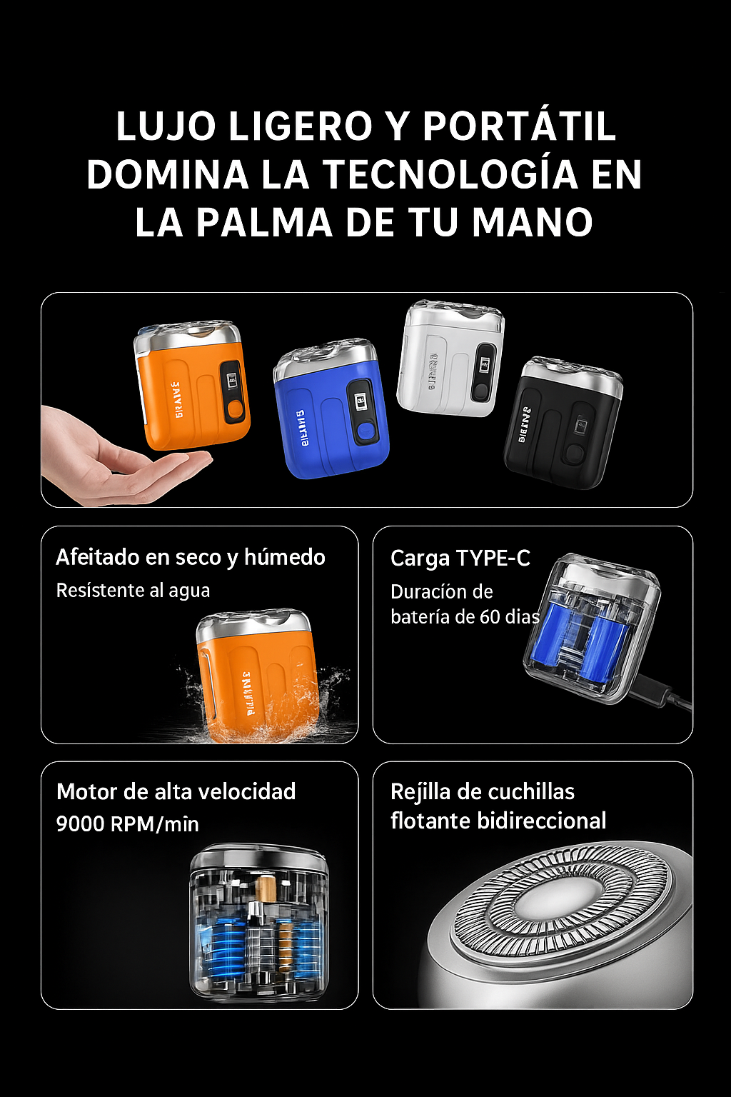 Afeitadora Eléctrica Mini Smart