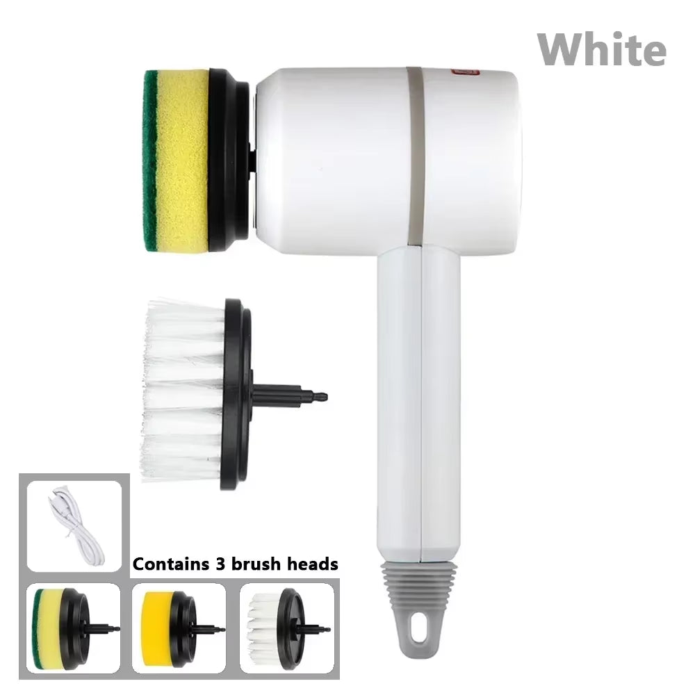 Wireless Electric Cleaning Brush, USB Charging, Automatic, Kitchen Dishwashing Brush, Bathtub, Tile, Professional Cleaning Brush