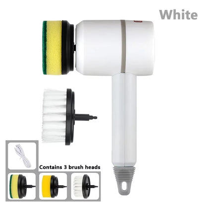 Wireless Electric Cleaning Brush, USB Charging, Automatic, Kitchen Dishwashing Brush, Bathtub, Tile, Professional Cleaning Brush